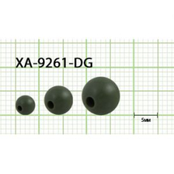 Бусина резиновая Fish Season, диам. 4 мм., тёмно-болотная (упак. 10 шт.)