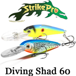 Strike Pro Diving Shad 60 (JL-023F)