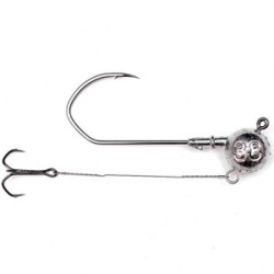 Джиг-головка Fishgames "Коготь" 6/0 со стингером 70мм тройник "Барбариан" - 38гр.