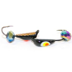 Мормышка Подёнка №2 (чм)+диско хамелион (0,5)