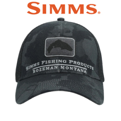 Simms Trout Icon Trucker, Regiment Camo Carbon