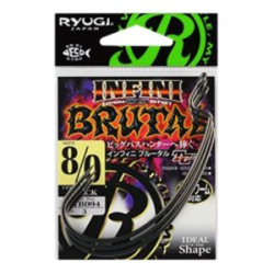 Офсетные крючки Ryugi Infini Brutal TC(tef) №8/0