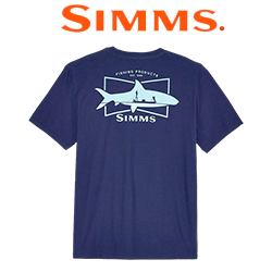Simms Salty Sign T-Shirt, Navy
