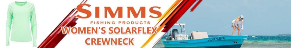 Simms Women's Solarflex Crewneck, Melon