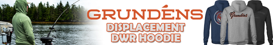 Grundens Displacement DWR Hoodie, Athletic Heather