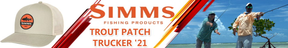 Simms Trout Patch Trucker '21, Khaki