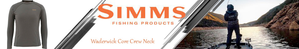 Simms Waderwick Core Crew Neck, Coal