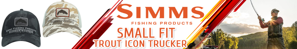 Simms Trout Icon Trucker, Regiment Camo Carbon