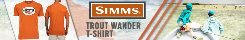Simms Trout Wander T-Shirt, Adobe Heather
