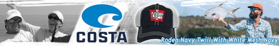 Costa Rodeo Navy Twill With White Mesh Navy