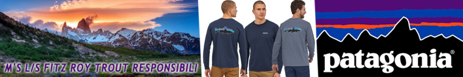 Patagonia M's L/S Fitz Roy Trout Responsibili-Tee KPF