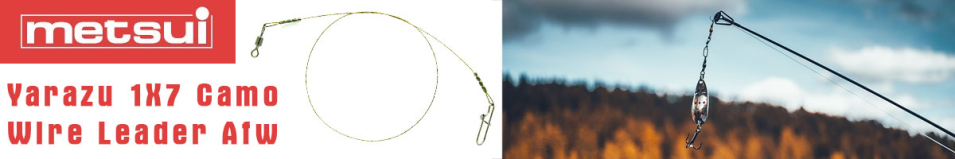 Metsui Yarazu 1X7 Camo Wire Leader Afw                    