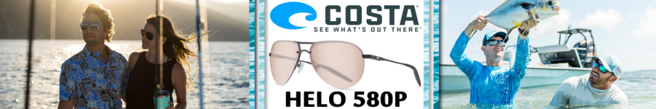 Costa Helo 580P Matte Black + Matte Black/Black/Cooper Silver Mirror 580P