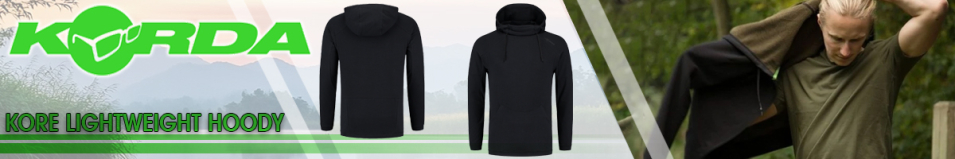 Korda Kore Lightweight Hoody Black