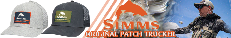 Simms Original Patch Trucker, Carbon