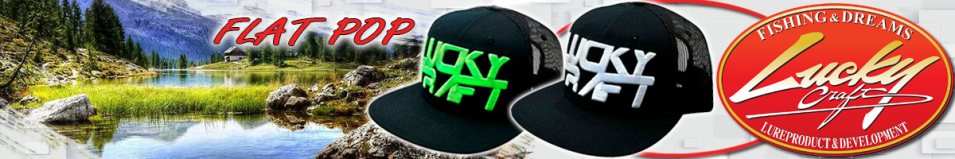 Lucky Craft Flat POP - Black and White