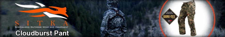 Sitka Cloudburst Pant Ground Forest