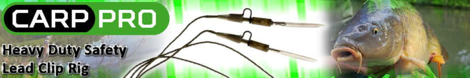 Carp Pro Heavy Duty Safety Lead Clip Rig