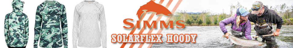 Simms Women's Solarflex Hoody - Print, Lily Pad White