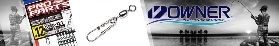 Owner Snagless Snap w/Barrel Swivel