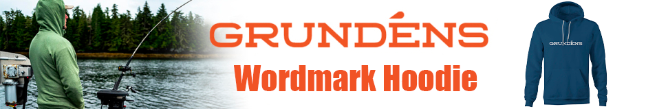 Grundens Wordmark Hoodie, Navy