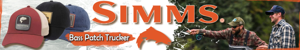 Simms Bass Patch Trucker, Rusty Red