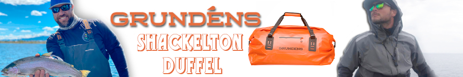 Grundens Shackelton Duffel, Red Orange, 105L