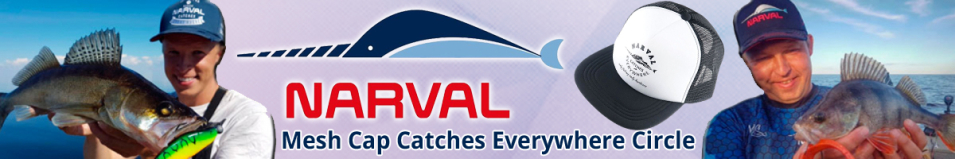 Narval Mesh Cap Catches Everywhere Circle Black and White