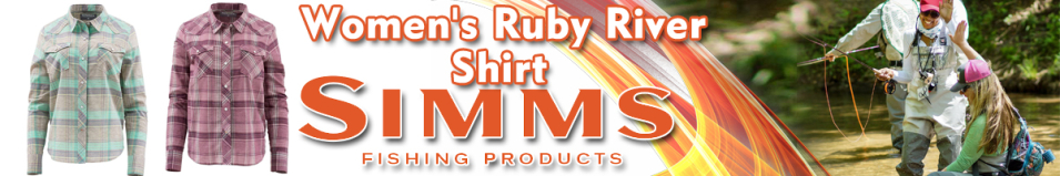 Simms Women's Ruby River Shirt, Garnet Plaid