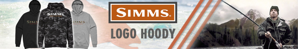 Simms Logo Hoody, Woodland Camo Carbon