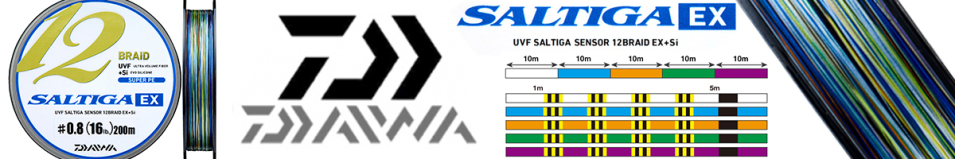 Daiwa UVF Saltiga Sensor 12Braid EX +Si [10m x 5colors] 300m