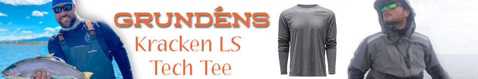 Grundens Kracken LS Tech Tee, Anchor