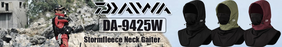 Daiwa DA-9425W Stormfleece Neck Gaiter [Black] 