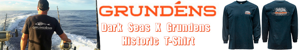 Grundens Dark Seas X Grundens Historic T-Shirt, Navy