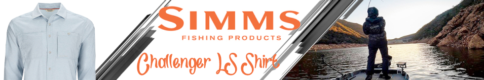 Simms Challenger LS Shirt, Steel Blue