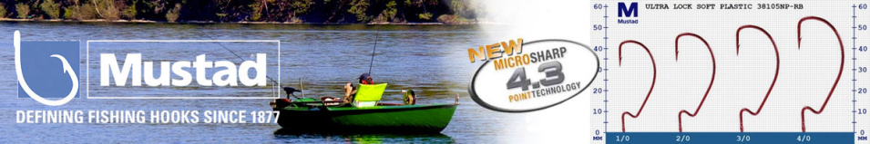 Mustad Ultra Lock Soft Plastic 38105NP-RB