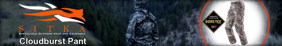 Sitka Cloudburst Pant Optifade Open Country