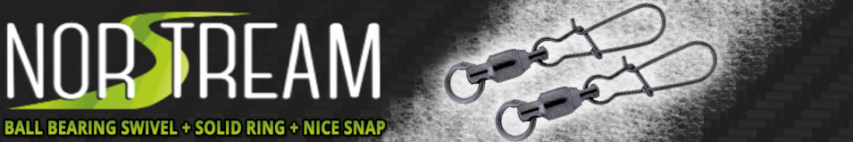 Norstream Ball bearing swivel with solid ring + Nice snap