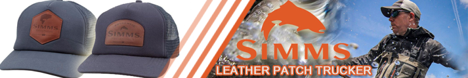 Simms Leather Patch Trucker Anvil