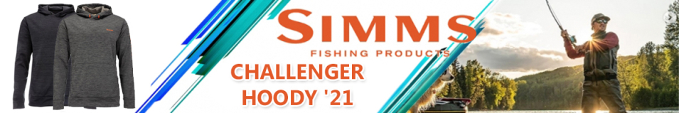 Simms Challenger Hoody '21, Carbon Heather