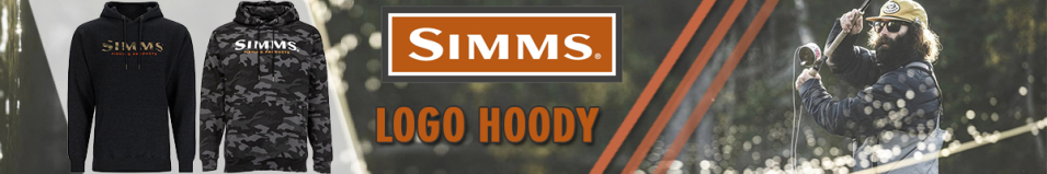 Simms Logo Hoody, Charcoal Heather