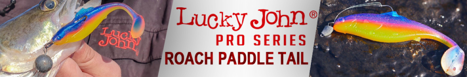 Lucky John Pro Series Roach Paddle Tail 3.5"