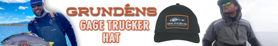 Grundens Gage Trucker Hat, Black