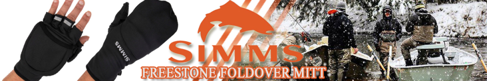 Simms Freestone Foldover Mitt, Black