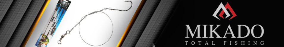 Mikado X-Plode (ZG11-012) Поводок стальной многожильный с крюком, вертлюг