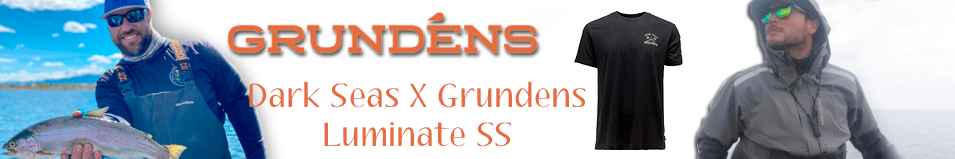 Grundens Dark Seas X Grundens Luminate SS T-Shirt, Black