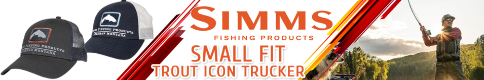 Simms Small Fit Trout Icon Trucker, Admiral Avalon