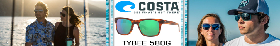 Costa Tybee 580G Tortoise/Green Mirror 580G