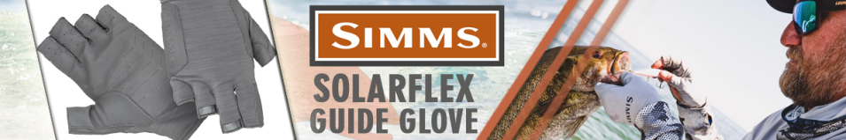 Simms Solarflex Guide Glove '22, Sterling