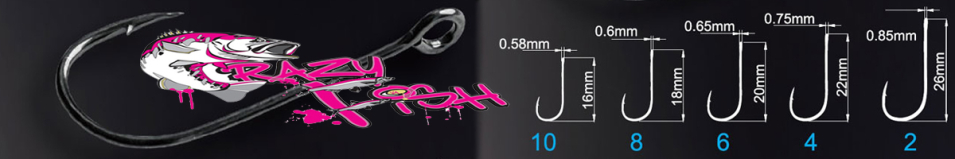 Crazy Fish Micro Jig Joint Hook